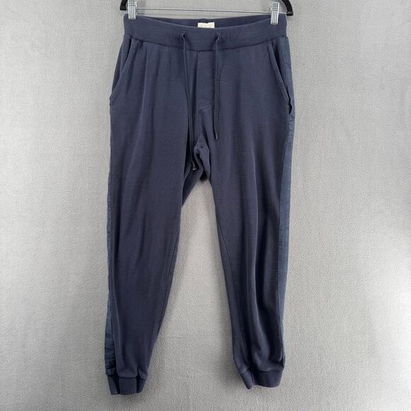 ETA Waffle Knit Lightweight Jogger Sweatpants Mens 32 Blue Made in India - Picture 1 of 16